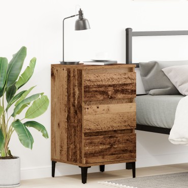 vidaXL Κομοδίνο Παλιού Ξύλου 40x35x70cm Κατασκευασμένο Ξύλο 1 τεμ.