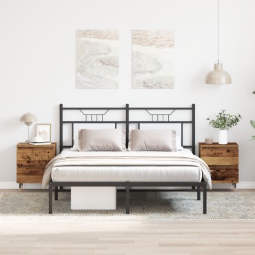 vidaXL Κομοδίνα 2 τεμ. Παλαιού Ξύλου 40x35x50cm Κατασκευασμένο Ξύλο