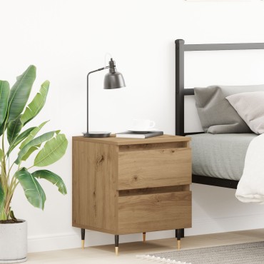 vidaXL Κομοδίνο Artisan Oak 40x35x50cm Κατασκευασμένο από τεχνητό ξύλο 1 τεμ.