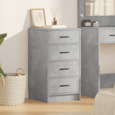 vidaXL Μπουφές Γκρι Σκυρόδεμα 40x41x75cm Επεξεργασμένο Ξύλο 1 τεμ.
