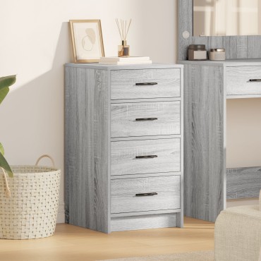 vidaXL Μπουφές Γκρι Σονομα 40x41x75cm Επεξεργασμένο Ξύλο 1 τεμ.