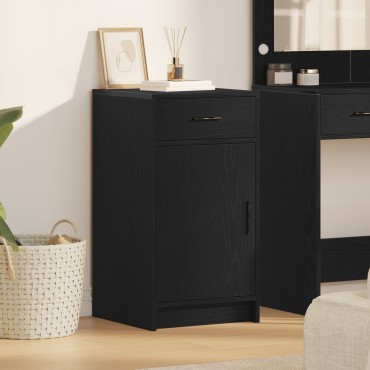 vidaXL Μπουφές Μαύρο Δρυς 40x41x75cm Επεξεργασμένο Ξύλο 1 τεμ.