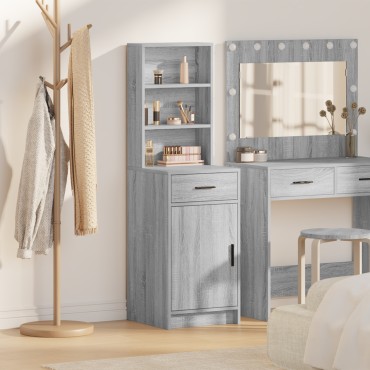 vidaXL Υψηλό Ντουλάπι Γκρι Sonoma 40x41x135cm Επεξεργασμένο Ξύλο 1 τεμ.