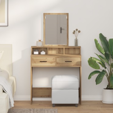 vidaXL Τουαλέτα με Συρτάρια από ξύλο δρυός 79x41x140cm 1 τεμ.