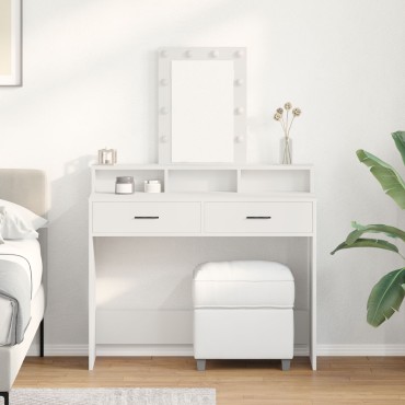 tabla επιπλοσιοποίησης vidaXL Λευκό MDF 100x41x140cm