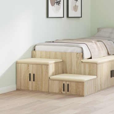 Ντουλάπα αποθήκευσης vidaXL Σονόμα Δρυς 118x41x40cm Φτιαγμένη από ξύλο 1 τεμ.