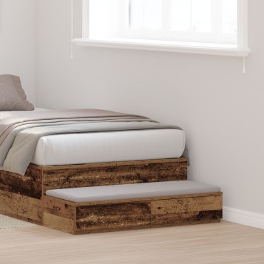 vidaXL Συρτάρια Κρεβατιού Παλιό Ξύλο 75x36,5x16,5cm Φτιαγμένο από Ξύλο 1 τεμ.