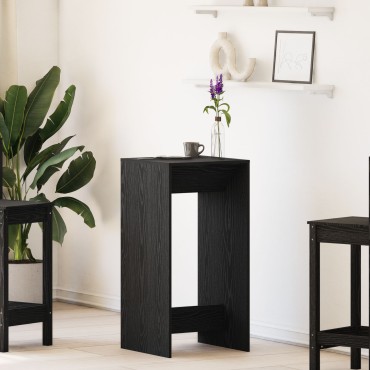 vidaXL Τραπέζι Μπαρ Μαύρο Δρυς 51x50x103,5cm Μηχανικά Ξύλο 1 τεμ.