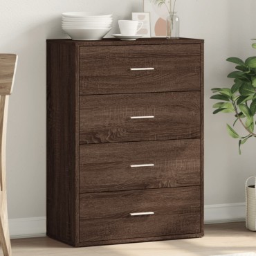 vidaXL Ντουλάπι Καφέ Δρυς 60x31x84cm από Επεξεργ. Ξύλο 1 τεμ.
