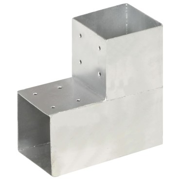 vidaXL Σύνδεσμος Στύλου Σχήματος L 101x101 χιλ. από Γαλβανισμ. Μέταλλο