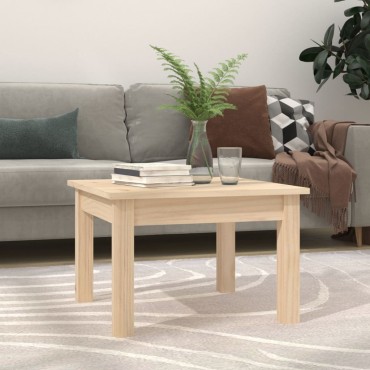 vidaXL Τραπεζάκι Σαλονιού Γκρι 45x45x30cm από Μασίφ Ξύλο Πεύκου 1 τεμ.