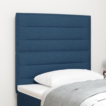 vidaXL Κεφαλάρι Γραμμών Σχεδίου Μπλε Ύφασμα 90x7x88cm 1 τεμ.