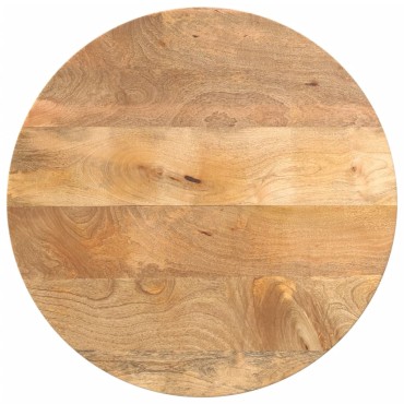 vidaXL Επιφάνεια Τραπεζιού Στρογγυλή 50x2,5cm Μασίφ Ξύλο Μάνγκο 1 τεμ.