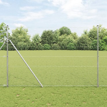 vidaXL Γαλβανισμένος φράχτης 1.5x100 μ 10000x0.05x150cm