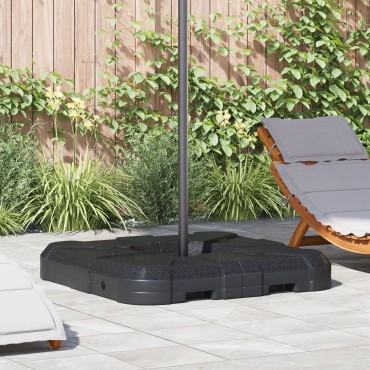 vidaXL Σετ Βάσης Ομπρέλας 2-τεμαχίων : 110kg Άμμος ή 70kg Νερό