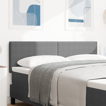 vidaXL Κεφαλάρι Απλή Σχεδίαση Ανοιχτό Γκρι Ύφασμα Κορντούρα 72x40x5cm 1 τεμ.