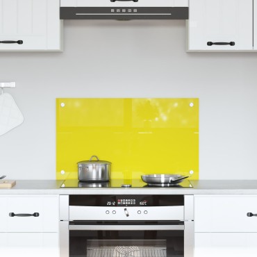 vidaXL Κίτρινο Πλακάκι Κουζίνας 70x40x0,6 cm από Σκληρυμένο Γυαλί