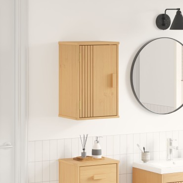 vidaXL Ντουλάπι Αποθήκευσης Μπάνιου 35x30x55cm από Μασίφ Ξύλο Πεύκου