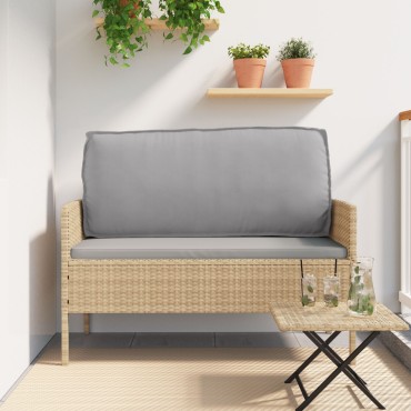 vidaXL Μαξιλάρι Παλέτας για Πλάτη Γκρι 120x40x12cm Υφασμάτινο