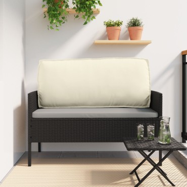 vidaXL Μαξιλάρι Πλάτης Κρεμ 120x40x12cm Υφασμάτινο