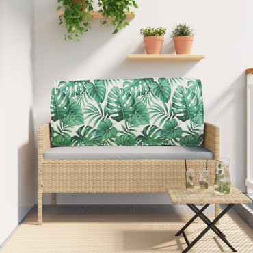 vidaXL Μαξιλάρι Πλάτης Μοτίβο Φύλλου 120x40x12cm Υφασμάτινο