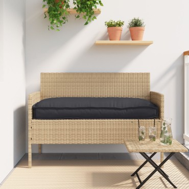 vidaXL Εξωτερικό μαξιλάρι Μαύρο Πολυεστέρας 120x12x50cm Μαξιλάρι