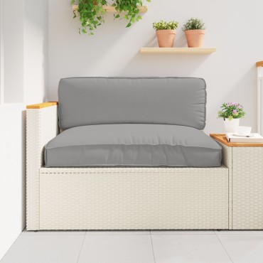 vidaXL Μαξιλάρι Παλέτας για Καθίσμα Γκρι 120x80x12cm Πολυεστέρα
