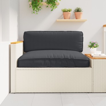 vidaXL μαξιλάρι παλετών  για κάθισμα Μαύρο 120x80x12cm ύφασμα οξφόρδη