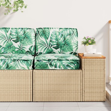 vidaXL Μαξιλάρι Παλέτας με Μοτίβο Φύλλων 60x40x8cm Oxford Fabric