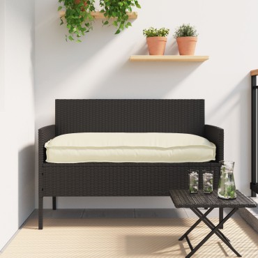 vidaXL Μαξιλάρι Παλέτας για Πάγκο Κρεμ 110x40x8cm Υφασμάτινο