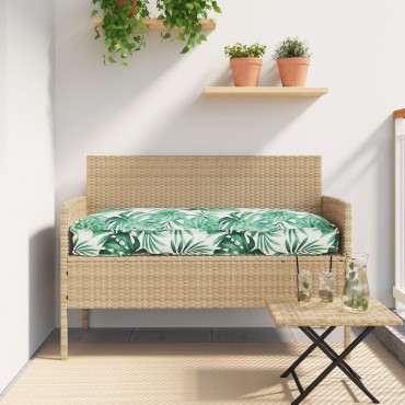 vidaXL Μαξιλάρι παλέτας  με μοτίβο φύλλων 110x40x8cm Υφάσμα Oxford