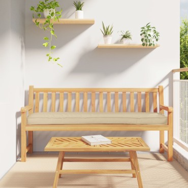 vidaXL Μαξιλάρια Παλέτας για Πάγκο 2 τεμ. Μπεζ 200x40x8cm Υφάσμα Oxford
