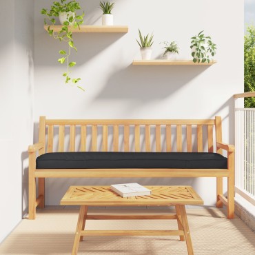 vidaXL Μαξιλάρια Παλετών για Πάγκο 2 τεμ Μαύρο 200x40x8cm Πολυεστέρα