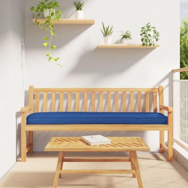 vidaXL Μαξιλάρια Παλετών για Παγκάκι 2 τεμάχια Βασιλικό Μπλε 200x40x8cm Υφασμάτινο