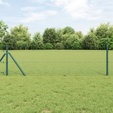 vidaXL Εξάγωνος Φράχτης Πράσινος 0.4x100 μ Steel 10000x0.07x40cm