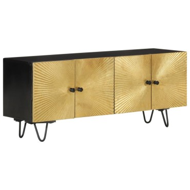 vidaXL Έπιπλο Τηλεόρασης 110x30x45cm από Μασίφ Ξύλο Μάνγκο