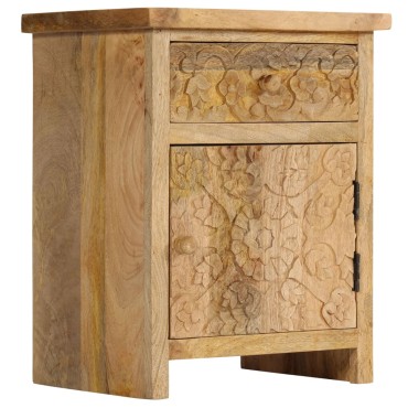 vidaXL Κομοδίνο 40x30x50cm από Μασίφ Ξύλο Μάνγκο 1 τεμ.