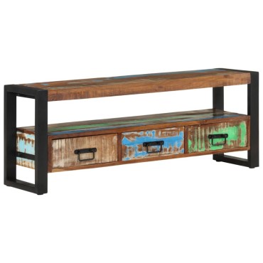 vidaXL Έπιπλο Τηλεόρασης 120x30x45cm από Μασίφ Ανακυκλωμένο Ξύλο