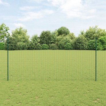 vidaXL Euro Fence Σετ 2 Πράσινος Ατσάλι με Επικάλυψη Σκόνης 10 x 1.6 μ