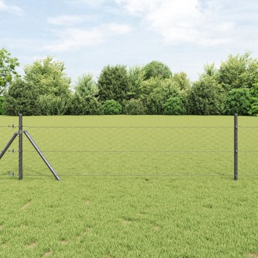 vidaXL Περίφραξη Hexagon Γκρι 1.4x10 μ Σίδηρος 1000x140x0.1cm