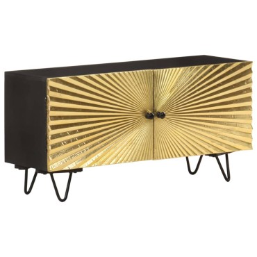 vidaXL Έπιπλο Τηλεόρασης 90x30x45cm από Μασίφ Ξύλο Μάνγκο