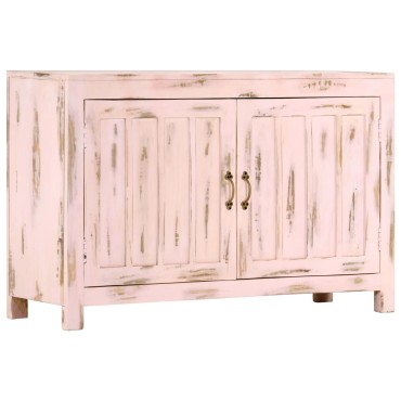 vidaXL Ντουλάπι Ανοιχτό Ροζ 110x35x70cm από Μασίφ Ξύλο Μάνγκο 1 τεμ.