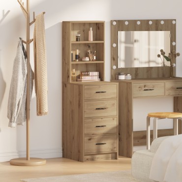 vidaXL Υψηλό ντουλάπι Artisan Δρυς 40x41x135cm Επεξεργασμένο ξύλο 1 τεμ.