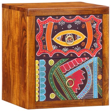 vidaXL Κομοδίνο 35x30x40cm Μασίφ Ξύλο Ακακίας 1 τεμ.