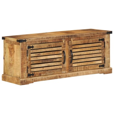 vidaXL πάγκος παπουτσιών 110x38x45cm από μασίφ ξύλο μάνγκο
