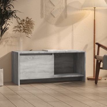 vidaXL Έπιπλο Τηλεόρασης Γκρι Sonoma 90x35x40cm Επεξεργ. Ξύλο