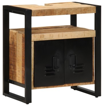 vidaXL Ντουλάπι νιπτήρα  55x35x60cm από μασίφ ακατέργαστο ξύλο πεύκου