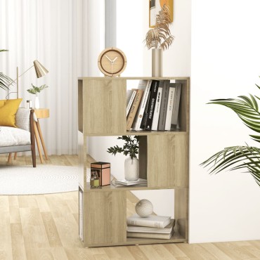 vidaXL Βιβλιοθήκη/Διαχωριστικό Χώρου Sonoma Δρυς 60x24x94cm Μοριοσ. 1 τεμ.