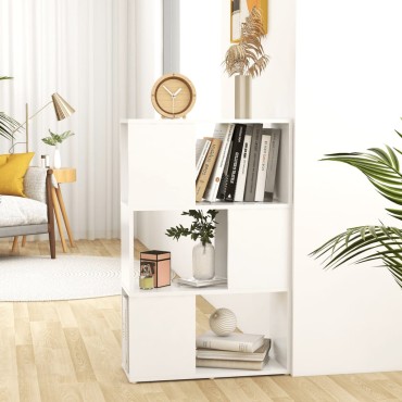vidaXL Βιβλιοθήκη/Διαχωριστικό Χώρου Λευκό 60x24x94cm Μοριοσανίδα 1 τεμ.