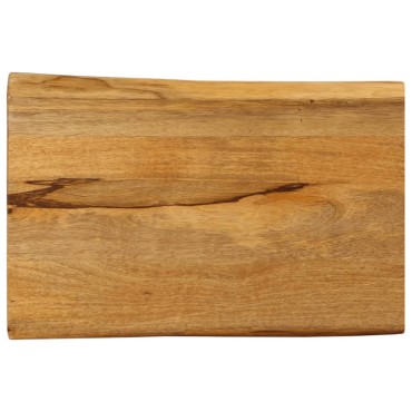 vidaXL Επιφάνεια Τραπεζιού 60x40x2,5cm Live Edge Μασίφ Ξύλο Μάνγκο 1 τεμ.